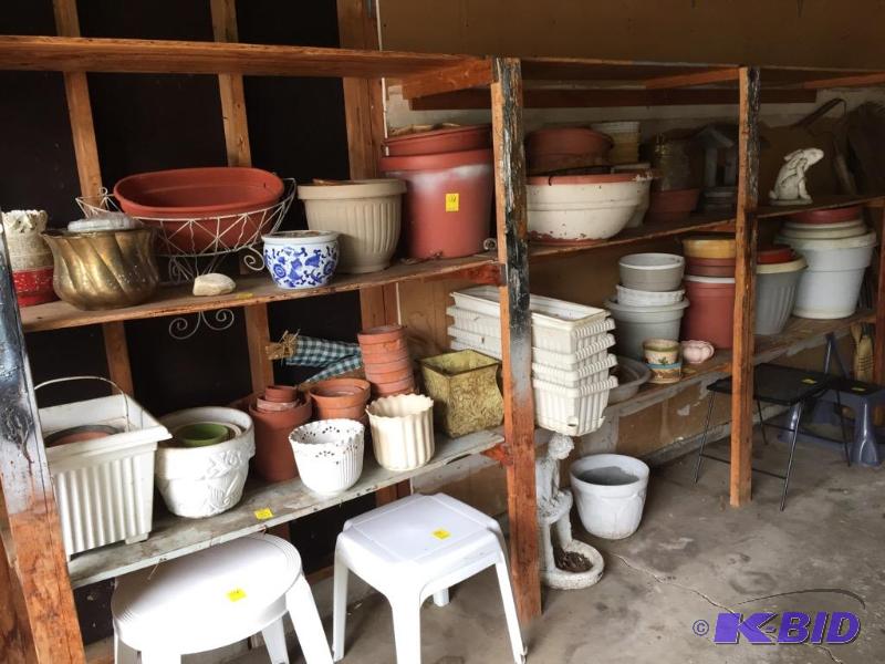 lot 128 image: Large Lot Pots and Planters