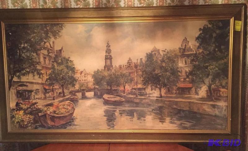 lot 22 image: Large Sofa Size Picture on Board