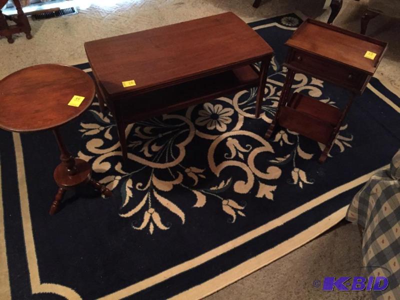 lot 24 image: Lot of Three Great Wood Tables