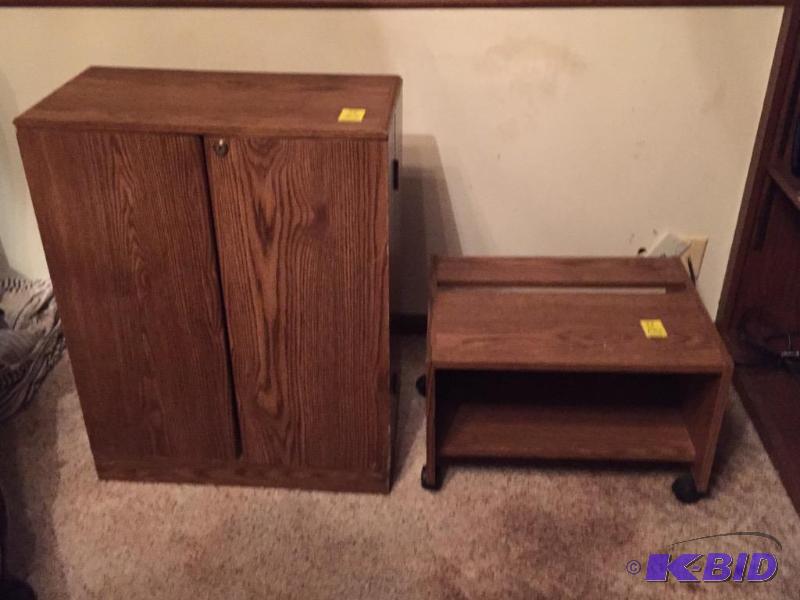 lot 38 image: Media Cabinet and Printer Table