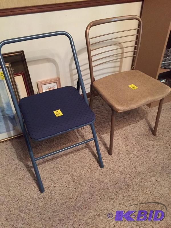 lot 39 image: Two Folding Chairs
