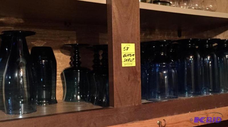 lot 58 image: Colored Barware and Special Occasion Glassware