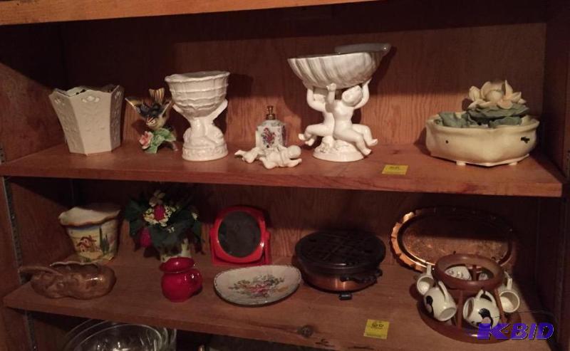 lot 60 image: Two Shelves of Collectibles