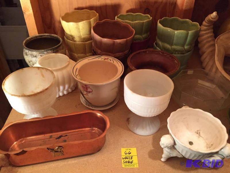 lot 66 image: Large Lot of Planters