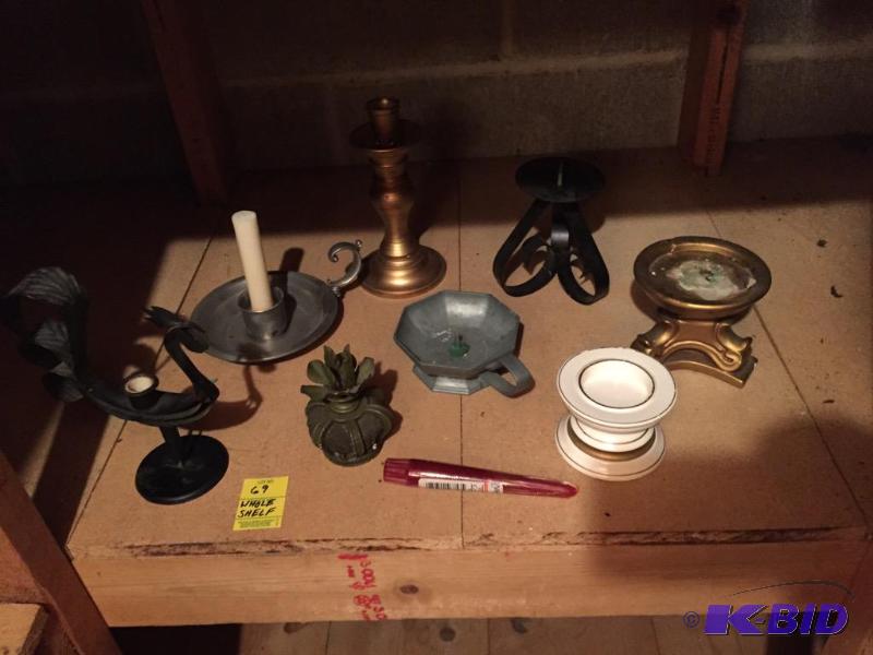 lot 69 image: Candle Holders