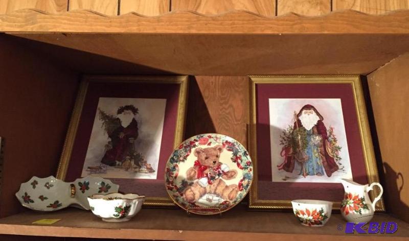 lot 84 image: Porcelain and Father Christmas Pictures
