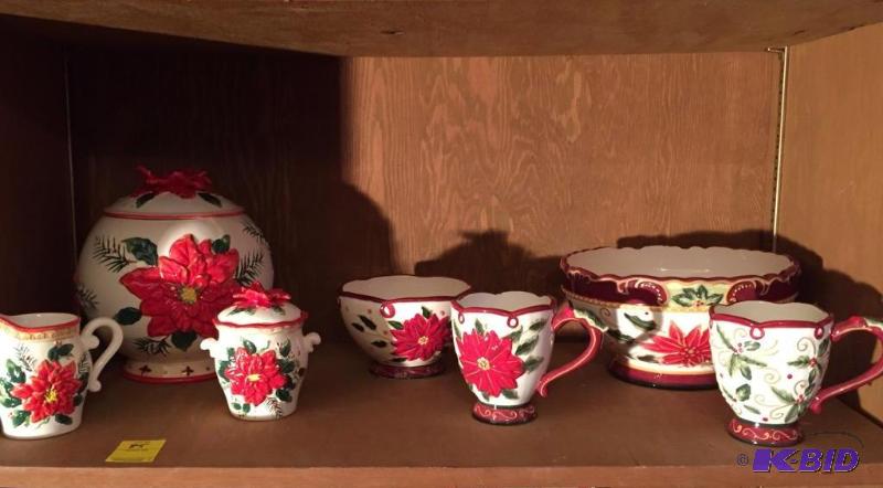 lot 85 image: Christmas Pottery