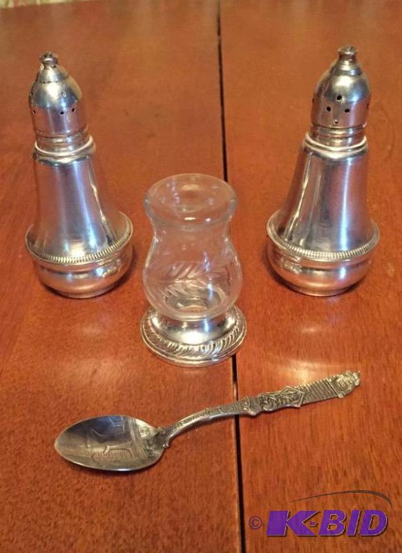 lot 95 image: Sterling Silver SaltPepper and More