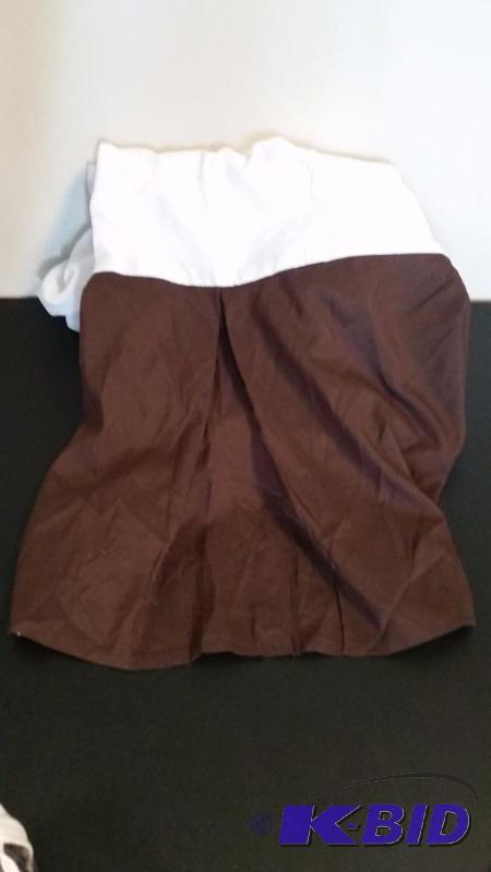 lot 35 image: JCP Home Chocolate Brown Twin.  Dust Ruffle.  Out of Package.