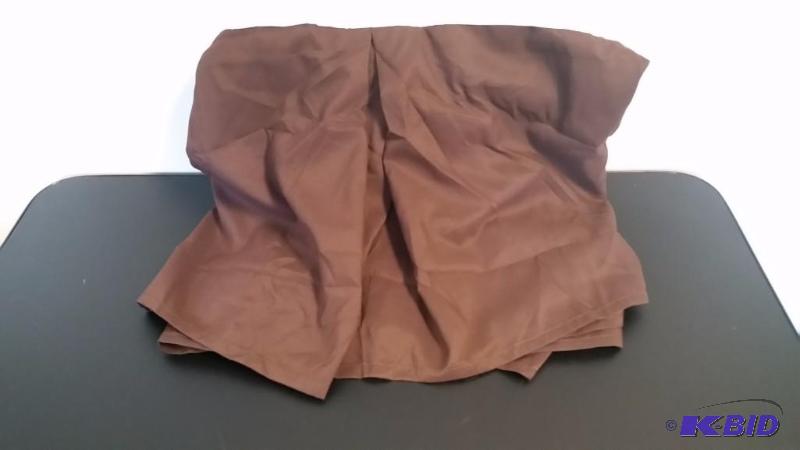 lot 36 image: JCP Home Chocolate Brown Twin.  Dust Ruffle.  Still in  Package.
