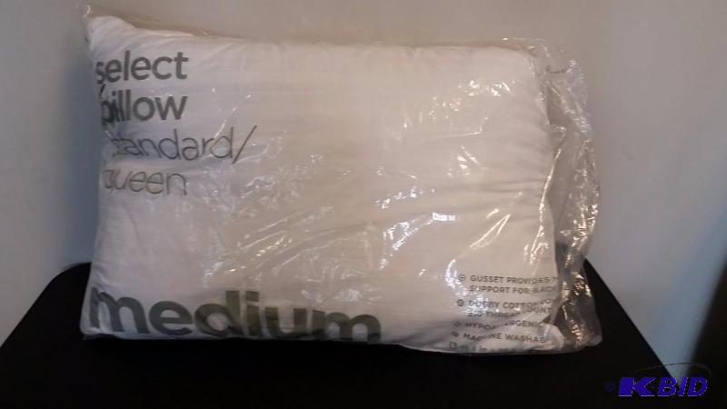 lot 43 image: JCP Home Medium StandardQueen Pillow.  Still Sealed in Package.