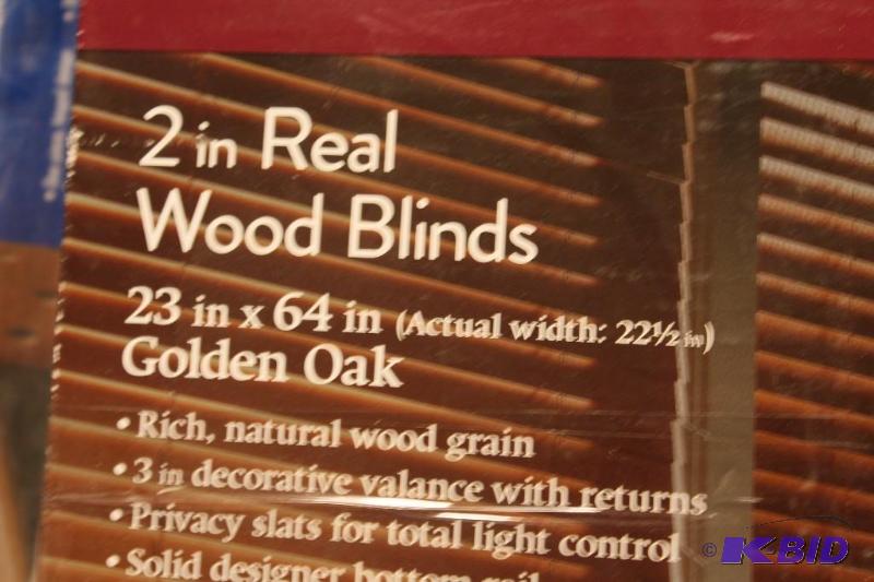 2 wood blinds
