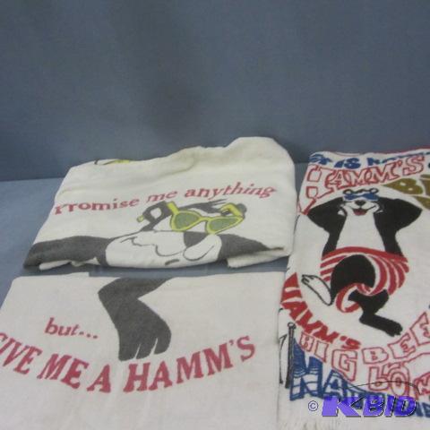 lot 115 image: Vintage Hamms Towels, Poncho