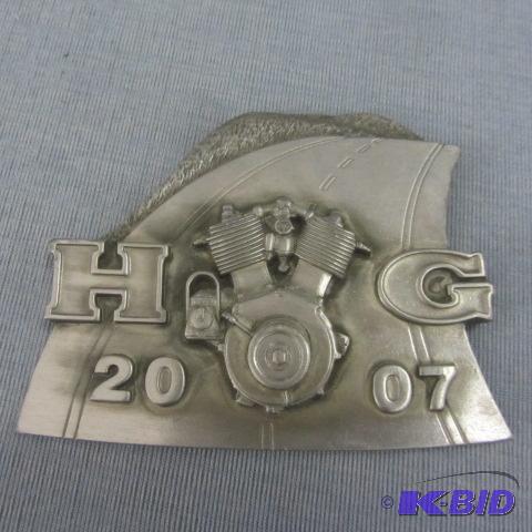 lot 163 image: Harley Davidson Pewter Buckle