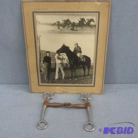lot 165 image: Vintage Horse Bit & Photo