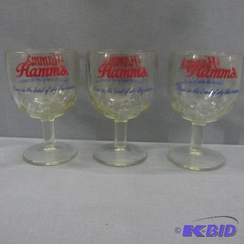 lot 20 image: Hamms Beer Glasses