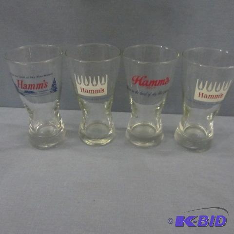 lot 22 image: Hamms Beer Glasses