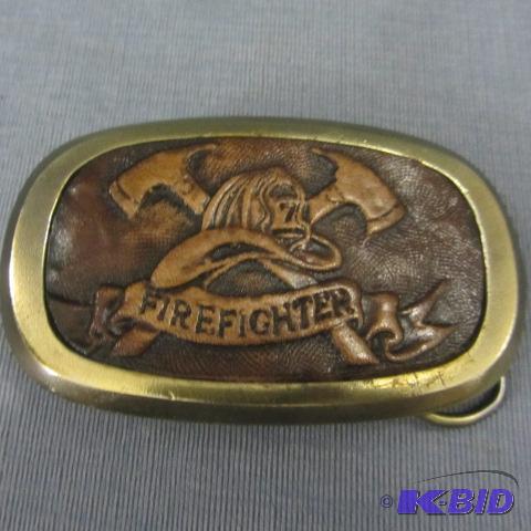 lot 28 image: Firefighter Belt Buckle