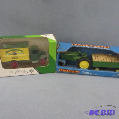 lot 45 image: John Deere Tractor & Wagon