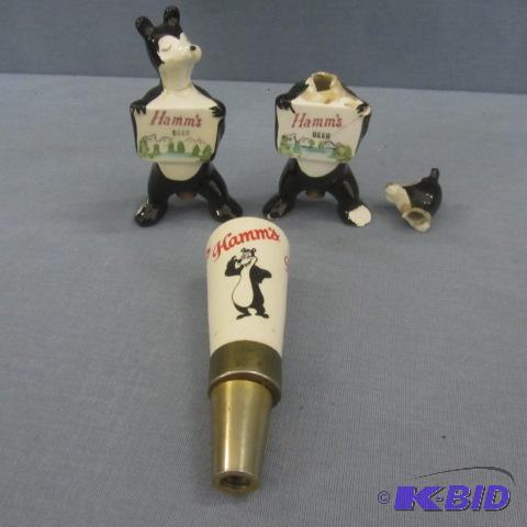 lot 52 image: Hamms Beer Tapper, Shakers