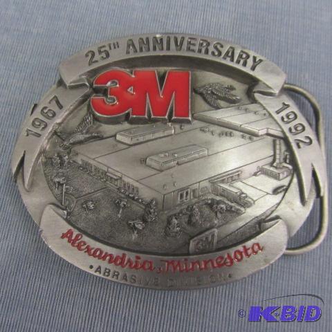 lot 64 image: 3M Anniversary Belt Buckle