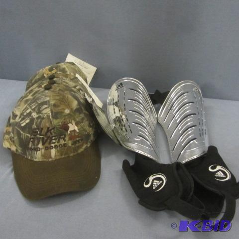lot 81 image: Addidas Shin Guards, Ball Caps