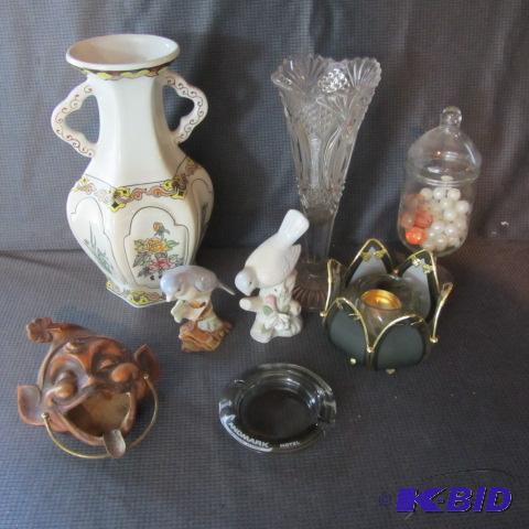 lot 122 image: Vases, Ash Trays