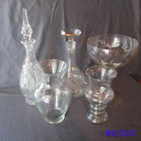 lot 130 image: Decanters, Vases