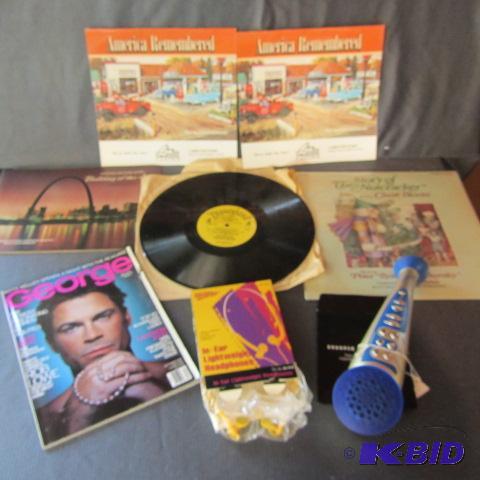 lot 134 image: Books, Headphones, Records
