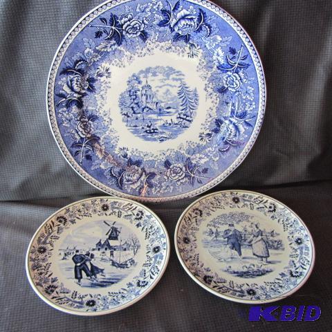 lot 33 image: Cobalt, Delft Plates