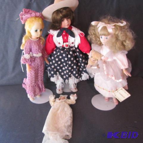 lot 68 image: Porcelain Dolls