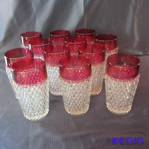 lot 7 image: Kings Crown EAPG Tumblers