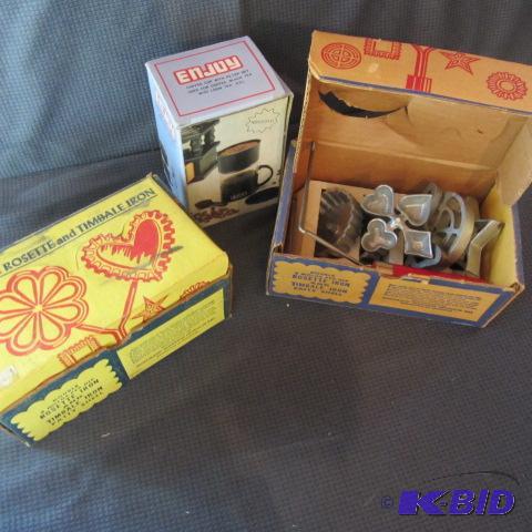 lot 75 image: Rosette Irons, Coffee Maker