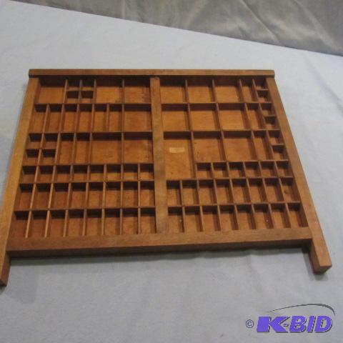 lot 103 image: Printers Drawer Shadow Box