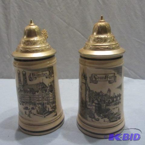 lot 26 image: German Beer Steins