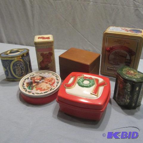 lot 34 image: Decorative Tins