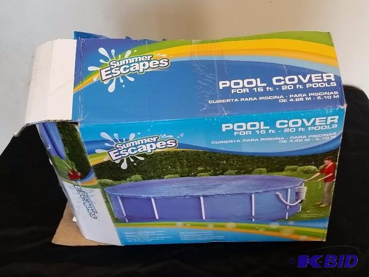 lot 42 image: Above Ground Pool Cover.  Still in Open Box.