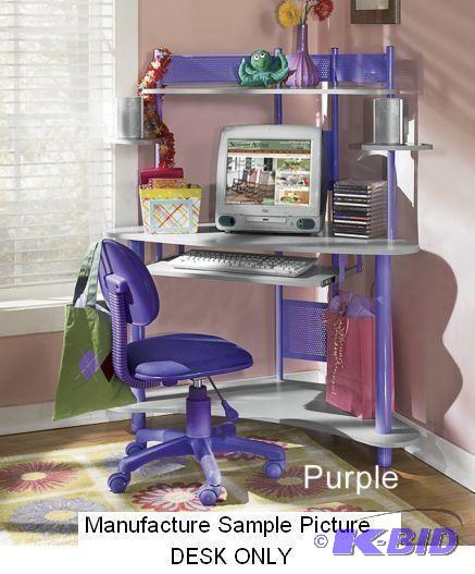 Cool Colors Desk - DESK ONLY - Purple and Gra...