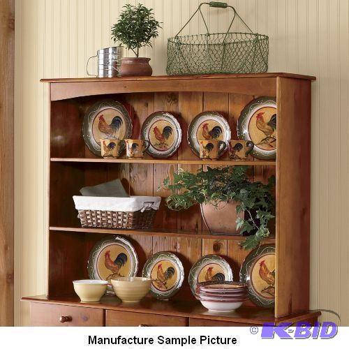 Walnut Finish Display Hutch - Hutch Only - Hu...