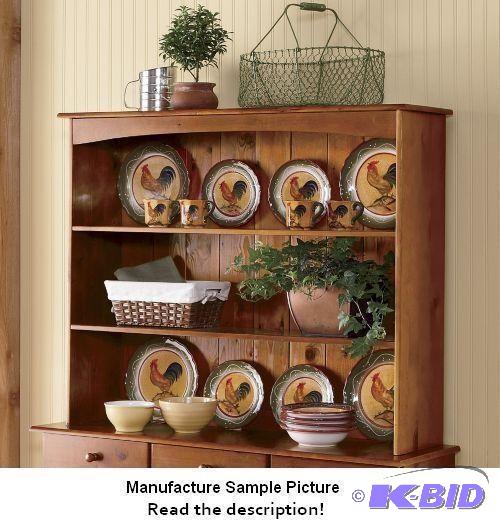 Walnut Finish Display Hutch - Hutch Only - Hu...