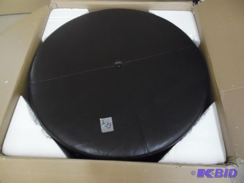 lot Y33 image: Belham Living Corbett Coffee Table Storage Ottoman - Round