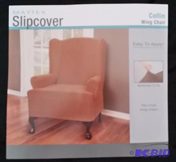 Maytex Caramel Wing Back Slipcover. Stretches to fit. Still in Package.