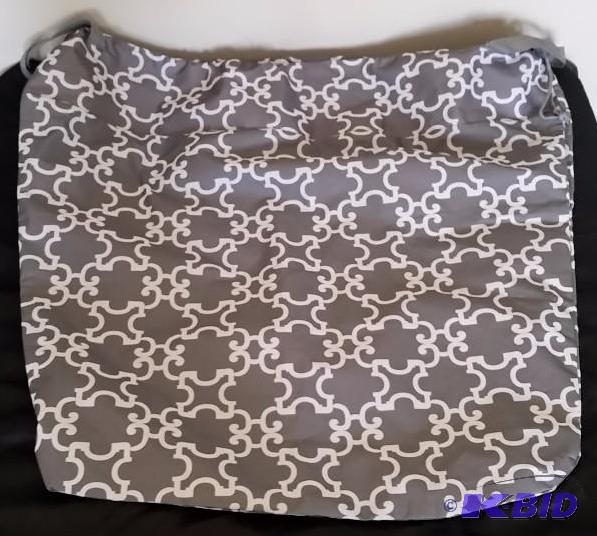 Ove rsized Gray Patterned Laundry Bag