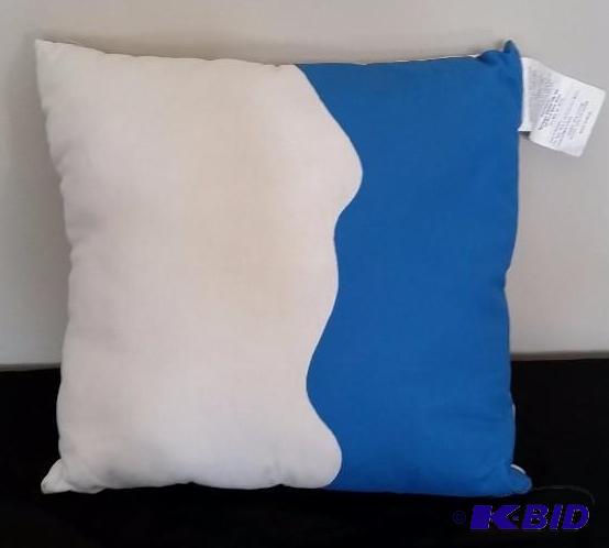 Pantone Universe Blue and White Accent Pillow Still have Tages.  18 x 18  Matches #3