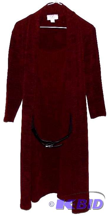 Midnight Velvet dress with belt