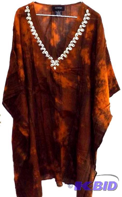 Ashro caftan coverall with shell neckline