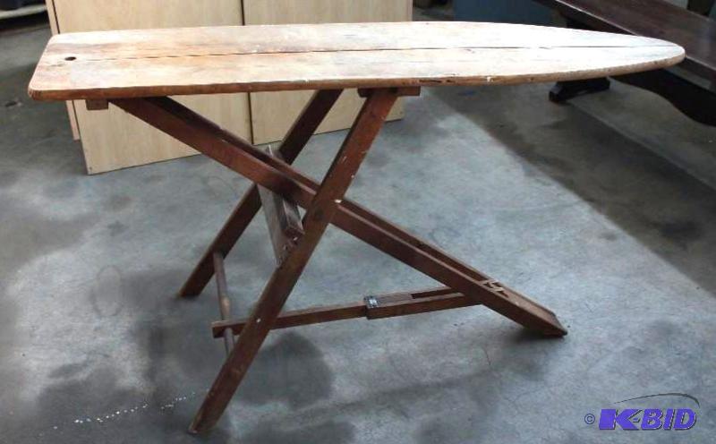 wooden ironing board