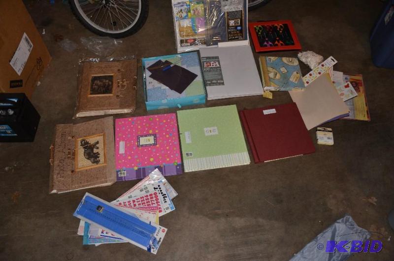 lot 105 image: Large lot of scrap booking items including s...