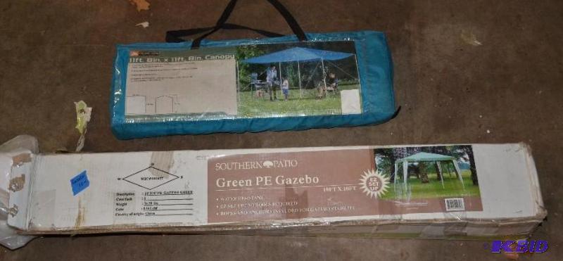 lot 111 image: 2 canopies -&nbspSouthern patio Green PE Gaz...
