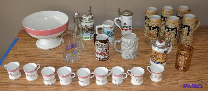 lot 13 image: Lot of Collectible Beer Steins including   V...